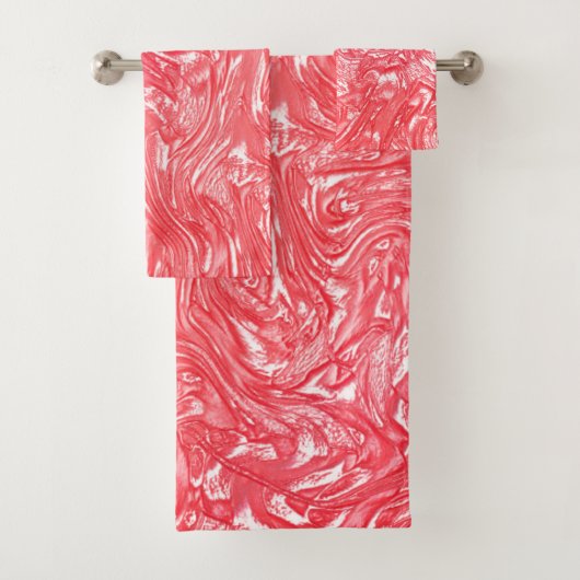 Farbstruktur "Perlbeere" Badhandtuch Set (Insitu)