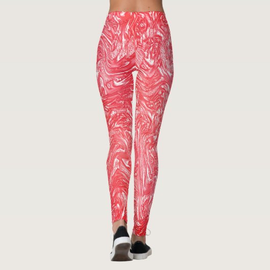 Farbstruktur "Perlbeere" Leggings (Rückseite)