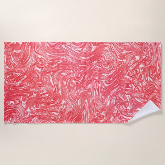 Farbstruktur "Perlbeere" Strandtuch (Vorderseite)