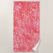 Farbstruktur "Perlbeere" Strandtuch (Vorderseite)