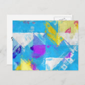 Farbstruktur Postkarte (Vorne/Hinten)