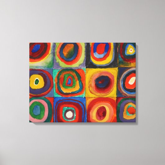 Farbstudie, 1913 von Wassily Kandinsky Leinwanddruck (Vorderseite)
