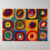 Farbstudie, 1913 von Wassily Kandinsky Poster (Vorne)