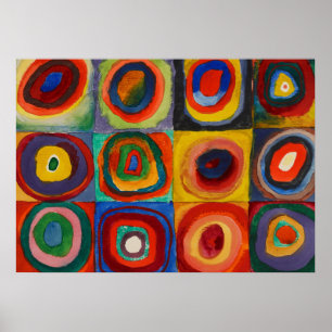 Farbstudie, 1913 von Wassily Kandinsky Poster