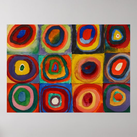 Farbstudie, 1913 von Wassily Kandinsky Poster (Vorne)