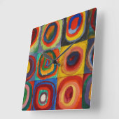 Farbstudie, 1913 von Wassily Kandinsky Quadratische Wanduhr (Winkel)