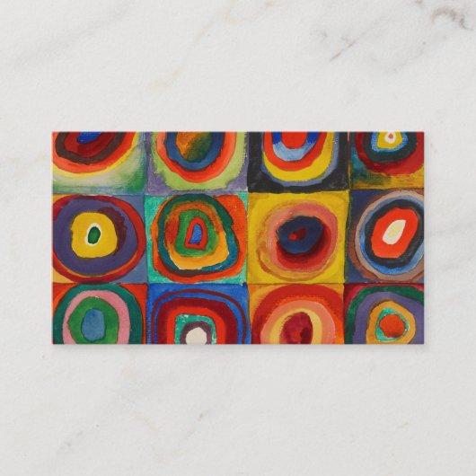 Farbstudie, 1913 von Wassily Kandinsky Visitenkarte (Vorderseite)