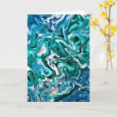 Farbstudie Abstract 119, Karte (Gelbe Blume)