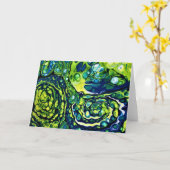 Farbstudie Abstract 301, Karte (Gelbe Blume)