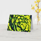 Farbstudie Abstract 305, Karte (Gelbe Blume)