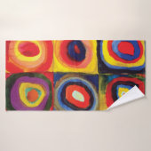 Farbstudie durch Wassily Kandinsky Badehandtuch (Badehandtuch)