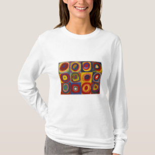 Farbstudie: Quadrate mit konzentrischen Kreisen T-Shirt