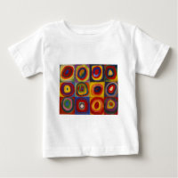 Farbstudie über Quadrat-Kreise von Kandinsky