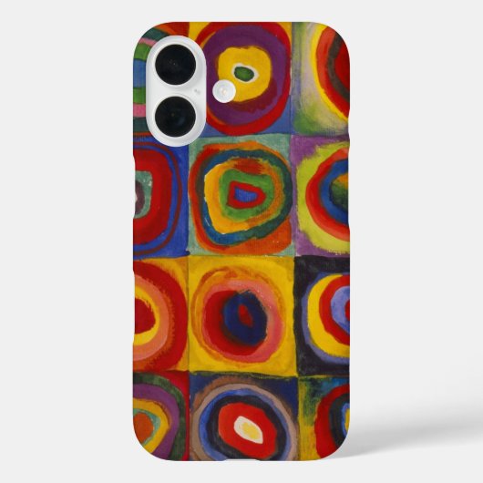 Farbstudie über Quadrat-Kreise von Kandinsky Case-Mate iPhone Hülle (Rückseite)