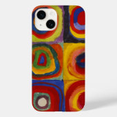 Farbstudie über Quadrat-Kreise von Kandinsky Case-Mate iPhone Hülle (Rückseite)
