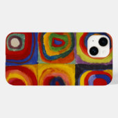 Farbstudie über Quadrat-Kreise von Kandinsky Case-Mate iPhone Hülle (Rückseite (Horizontal))