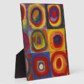 Farbstudie über Quadrat-Kreise von Kandinsky Fotoplatte (Seite)