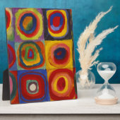 Farbstudie über Quadrat-Kreise von Kandinsky Fotoplatte (Seite)