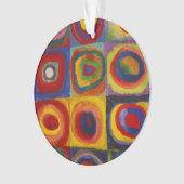 Farbstudie über Quadrat-Kreise von Kandinsky Ornament (Vorderseite)