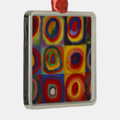 Farbstudie über Quadrat-Kreise von Kandinsky Ornament Aus Metall (Rechts)