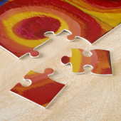 Farbstudie über Quadrat-Kreise von Kandinsky Puzzle (Seite)