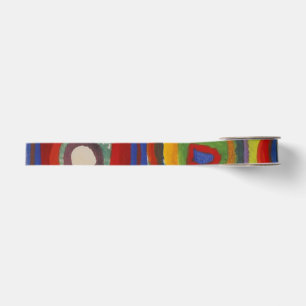 Farbstudie über Quadrat-Kreise von Kandinsky Ripsband