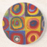 Farbstudie über Quadrat-Kreise von Kandinsky Sandstein Untersetzer<br><div class="desc">Eine der bedeutendsten Werken von Wassily Kandinsky,  einem der Gründer abstrakter Kunst: Kandinsky nahm seinen Platz in der Geschichte als einer der einzigartigen Künstler ein,  der in der Weltkunst neue Wege beschritten hat.</div>