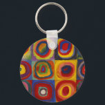 Farbstudie über Quadrat-Kreise von Kandinsky Schlüsselanhänger<br><div class="desc">Eine der bedeutendsten Werken von Wassily Kandinsky, einem der Gründer abstrakter Kunst: Kandinsky nahm seinen Platz in der Geschichte als einer der einzigartigen Künstler ein, der in der Weltkunst neue Wege beschritten hat.</div>