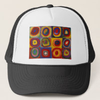 Farbstudie über Quadrat-Kreise von Kandinsky