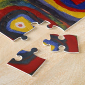 Farbstudie über Quadrate Circles Kunst Astract Puzzle (Seite)