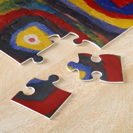 Farbstudie über Quadrate Circles Kunst Astract Puzzle (Seite)