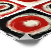 Farbstudie über Schneeweiß Poster (Ecke)