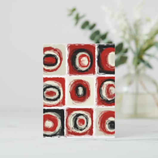 Farbstudie über Schneeweiß Postkarte (Stehend Vorderseite)