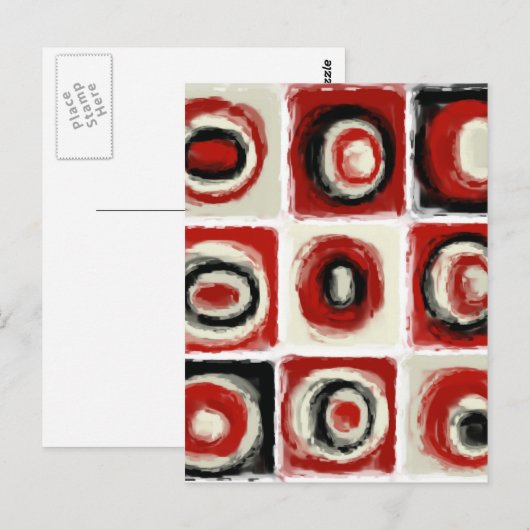 Farbstudie über Schneeweiß Postkarte (Vorne/Hinten)