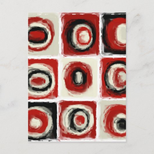 Farbstudie über Schneeweiß Postkarte (Vorderseite)