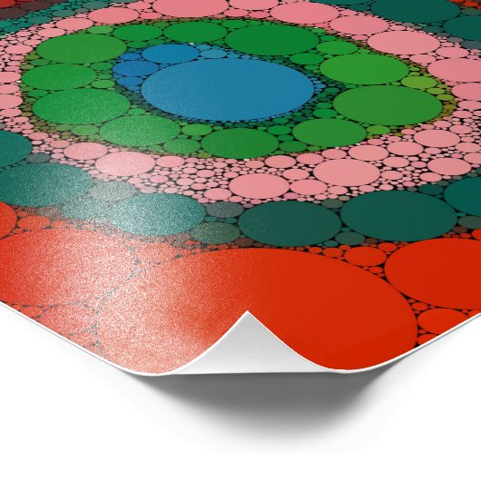 Farbstudie, Unendlichkeitspunkte von Wassily Kandi Fotodruck (Ecke)