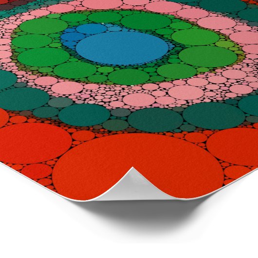 Farbstudie, Unendlichkeitspunkte von Wassily Kandi Poster (Ecke)