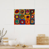 Farbstudie, Unendlichkeitspunkte von Wassily Kandi Poster (Küche)