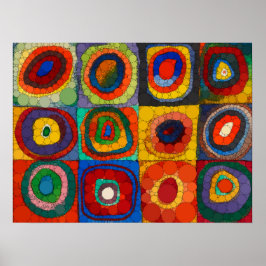 Farbstudie, Unendlichkeitspunkte von Wassily Kandi Poster