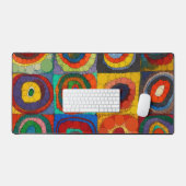 Farbstudie, Unendlichkeitspunkte von Wassily Kandi Schreibtischunterlage (Tastatur & Maus)