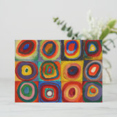 Farbstudie von Wassily Kandinsky Dankeskarte (Stehend Vorderseite)