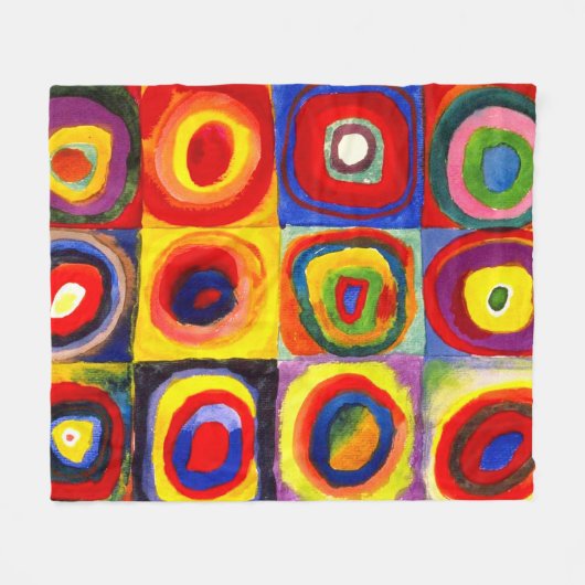 Farbstudie von Wassily Kandinsky Fleecedecke (Vorderseite (Horizontal))