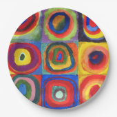 Farbstudie von Wassily Kandinsky Pappteller (Vorderseite)