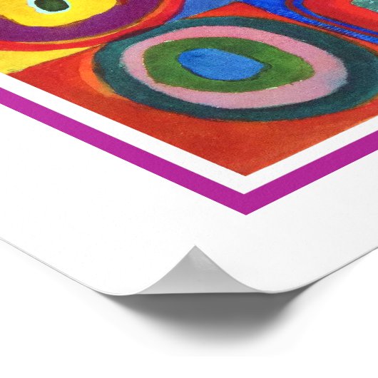 Farbstudie von Wassily Kandinsky Poster (Ecke)