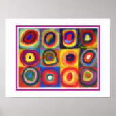Farbstudie von Wassily Kandinsky Poster (Vorne)
