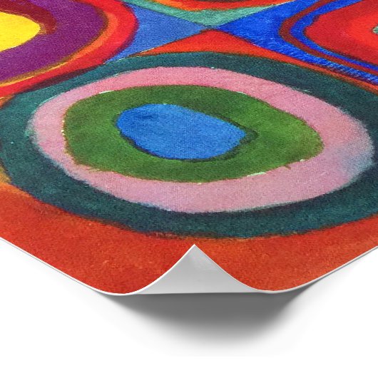 Farbstudie von Wassily Kandinsky Poster (Ecke)