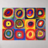 Farbstudie von Wassily Kandinsky Poster (Vorne)