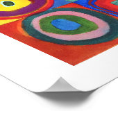 Farbstudie von Wassily Kandinsky Poster (Ecke)