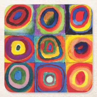 Farbstudie von Wassily Kandinsky Rechteckiger Pappuntersetzer