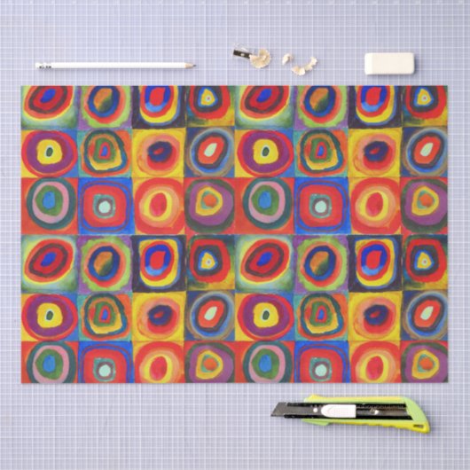 Farbstudie von Wassily Kandinsky Seidenpapier (Handwerk)